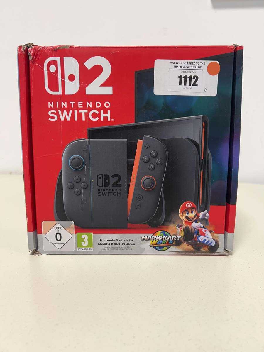 Lot Nintendo Switch 2 + Mario Kart World, boxed