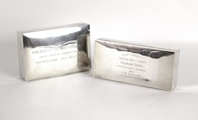 Lot 255 - A silver cigarette box, Birmingham 1971,...