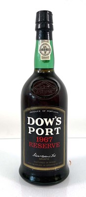 Lot 216 - A bottle of Dow's 1967 Reserve Port bottled in...