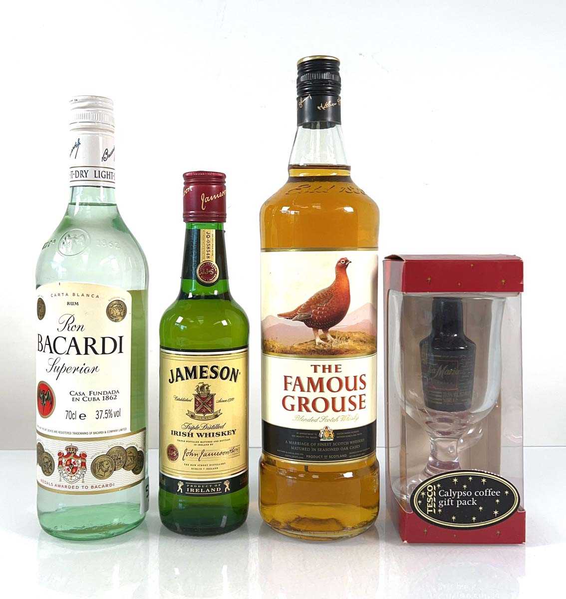 Lot 58 - 4 various bottles, 1x Jameson Irish Whiskey...