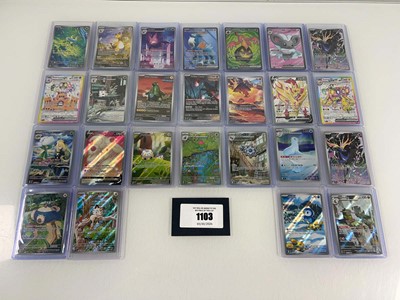 Lot 1103 - Approx. 25 Top Loaded Pokémon cards from...