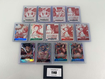 Lot 1140 - (13) Top Loaded One Piece cards from various sets