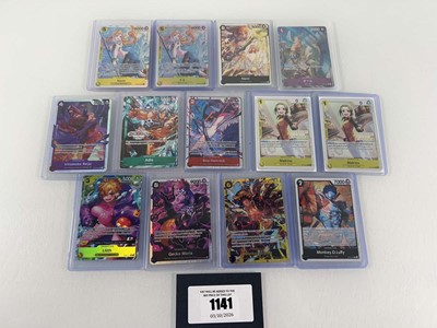 Lot 1141 - (13) Top Loaded One Piece cards from various sets