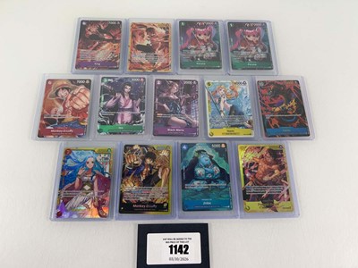 Lot 1142 - (13) Top Loaded One Piece cards from various sets