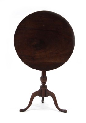 Lot 7 - A George III mahogany tilt-top occasional...