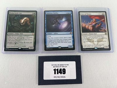 Lot 1149 - (3) Top Loaded Magic the Gathering: TLA #0167 -...