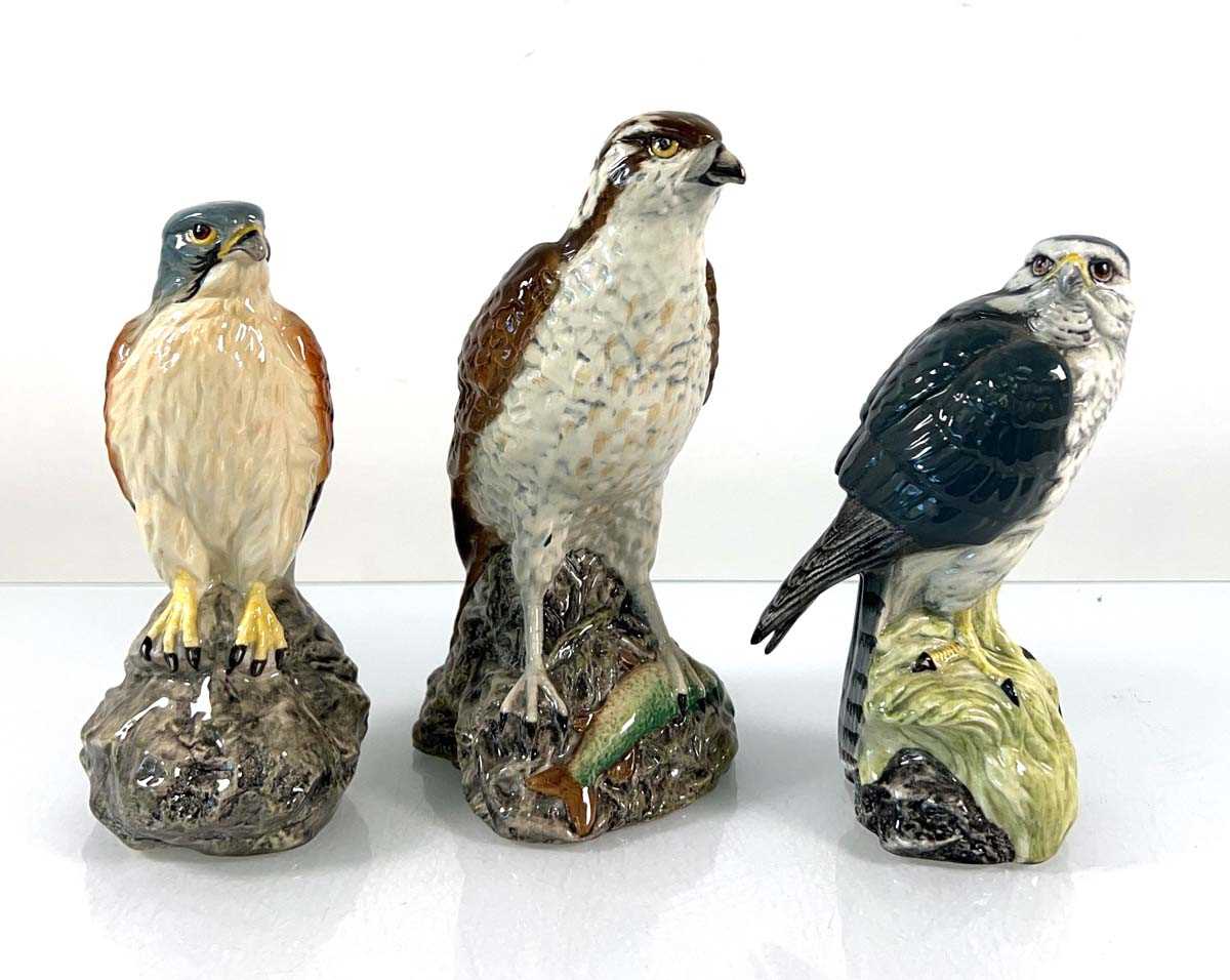 Lot 63 - 3 Beneagles Birds of Prey decanters, 1x...