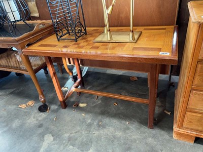 Lot 1032 - Coffee table with checkerboard and games surface
