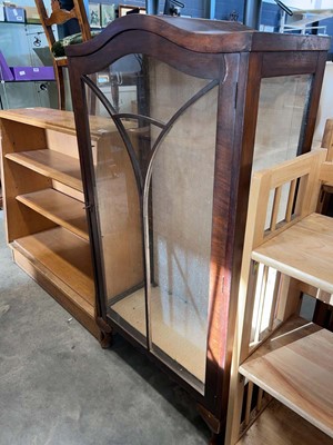 Lot 1036 - Walnut finish early 20th Century single door...