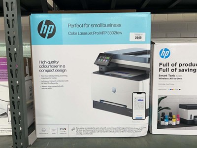 Lot 2049 - HP Colour Laser Jet Pro MFP 3302FDW printer,...