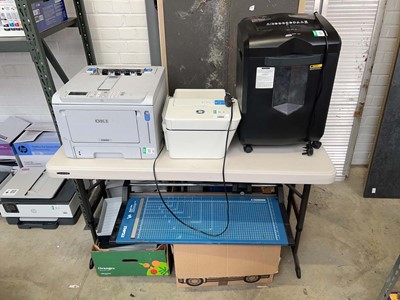 Lot 2066 - DKI C650 printer, together with an HP printer,...