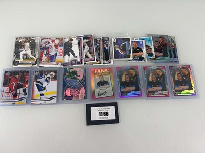 Lot 1166 - Quantity of Sports trading cards including NHL,...