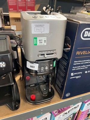 Lot 1403 - Sage coffee machine together with a Sage toaster
