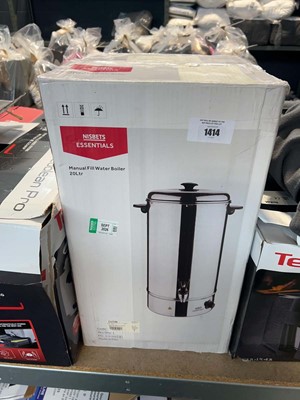 Lot 1414 - Boxed Nisbet Essential Manual Fill 20L water...