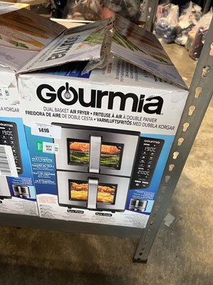 Lot 1416 - Gourmia dual basket air fryer