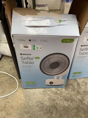 Lot 2084 - Meaco Sefte Pro table 10" top fan, boxed