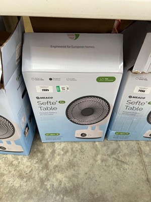 Lot 2085 - Meaco Sefte Pro table 10" top fan, boxed