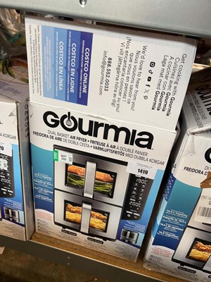 Lot 1419 - Boxed Gourmia dual basket air fryer