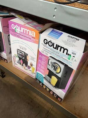 Lot 1422 - 2 boxed Gourmia automatic soft serve ice cream...