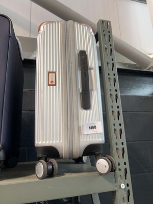 Lot 1460 - Small Swiss Military hard shell suitcase in...