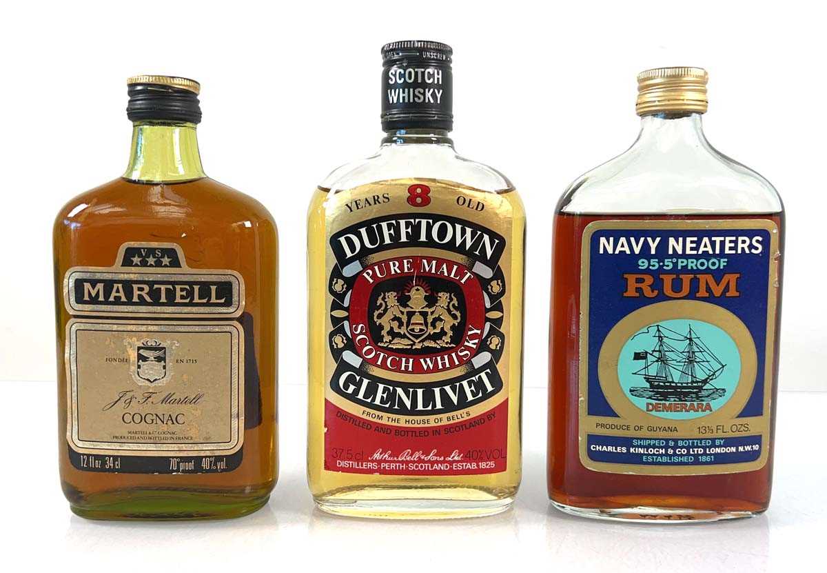 Lot 69 - 3 half bottles, 1x Dufftown Glenlivet Pure...