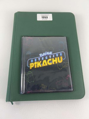 Lot 1353 - Binder and small folder containing Pokémon...