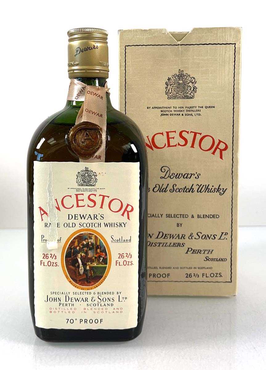 Lot 81 - A bottle of Dewar's Ancestor Rare Old Scotch...
