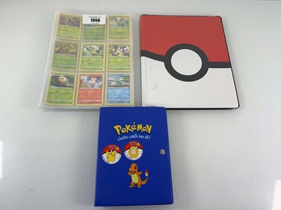 Lot 1356 - 3 Folders containing Pokémon cards from...