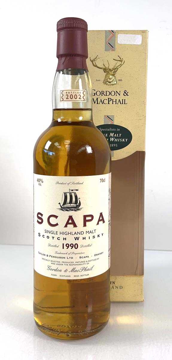 Lot 90 - A bottle of Scapa Single Highland Malt Scotch...