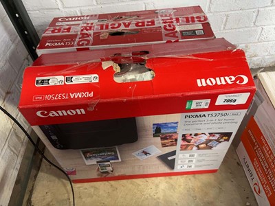 Lot 2069 - 2 Canon Pixma printers to include models...