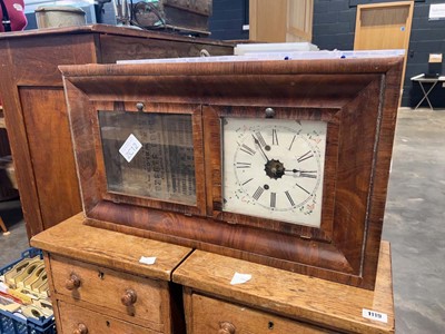 Lot 1149 - E N Welch, Connecticut, USA walnut cased wall...