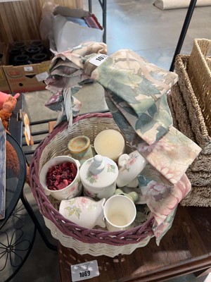 Lot 1070 - Basket of various ceramics