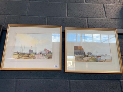 Lot 1165 - Pair of framed and glazed watercolours by the...