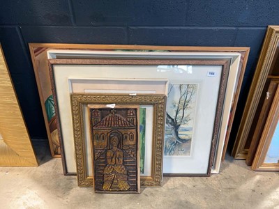 Lot 1166 - Assortment of various pictures, prints and...