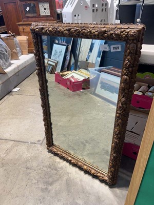Lot 1169 - Rectangular wall mirror in a substantial and...