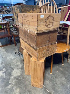 Lot 1189 - 5 wine crates