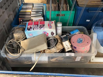 Lot 1201 - Freestanding paper towel dispenser, a laundry...