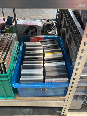 Lot 1220 - Blue plastic crate of various DVDs