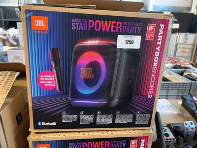 Lot 1750 - Boxed JBL Party Encore 2 Bluetooth speaker