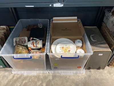 Lot 1228 - 2 crates of mixed homewares including...
