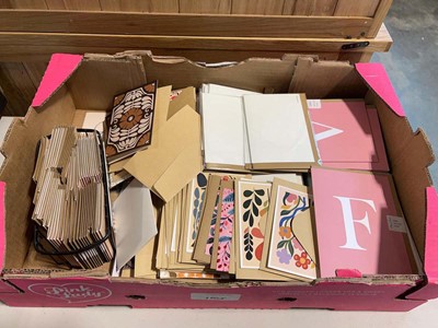 Lot 1105 - Crate containing greeting cards by Flower...