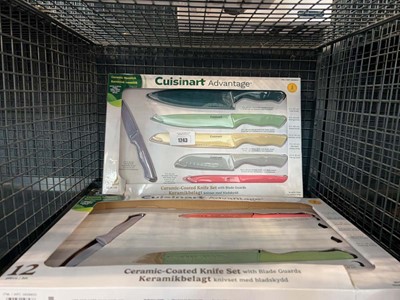 Lot 1243 - 2 sets of Cuisinart ceramic non stick kitchen...