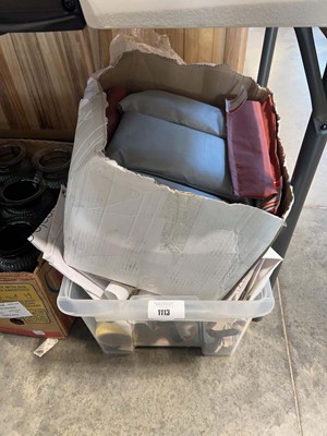 Lot 1113 - 2 boxes and a bag containing miscellaneous POS...