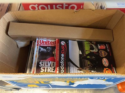 Lot 1263 - Box containing various football programmes