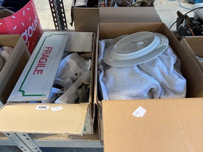 Lot 1266 - 2 boxes of collectible ceramics including...