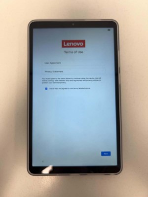 Lot Lenovo Tab One + Clear Case, Luna Grey, Model...