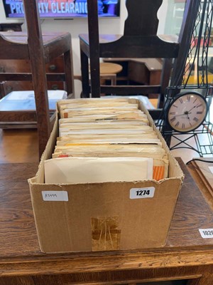 Lot 1274 - Box containing 7" singles mainly from the...