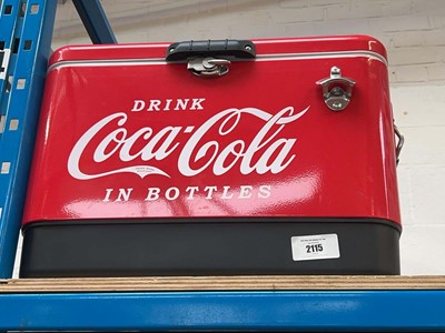 Lot 2115 - Coca Cola twin handled cool box