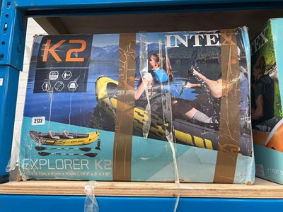 Lot 2122 - Boxed Intex K2 Explorer Inflatable Kayak