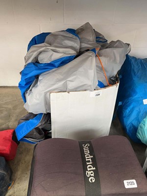 Lot 2134 - Box of tent parts